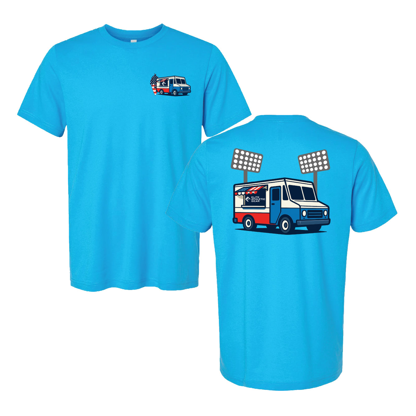 USA Flag Ice Cream Truck T-Shirt
