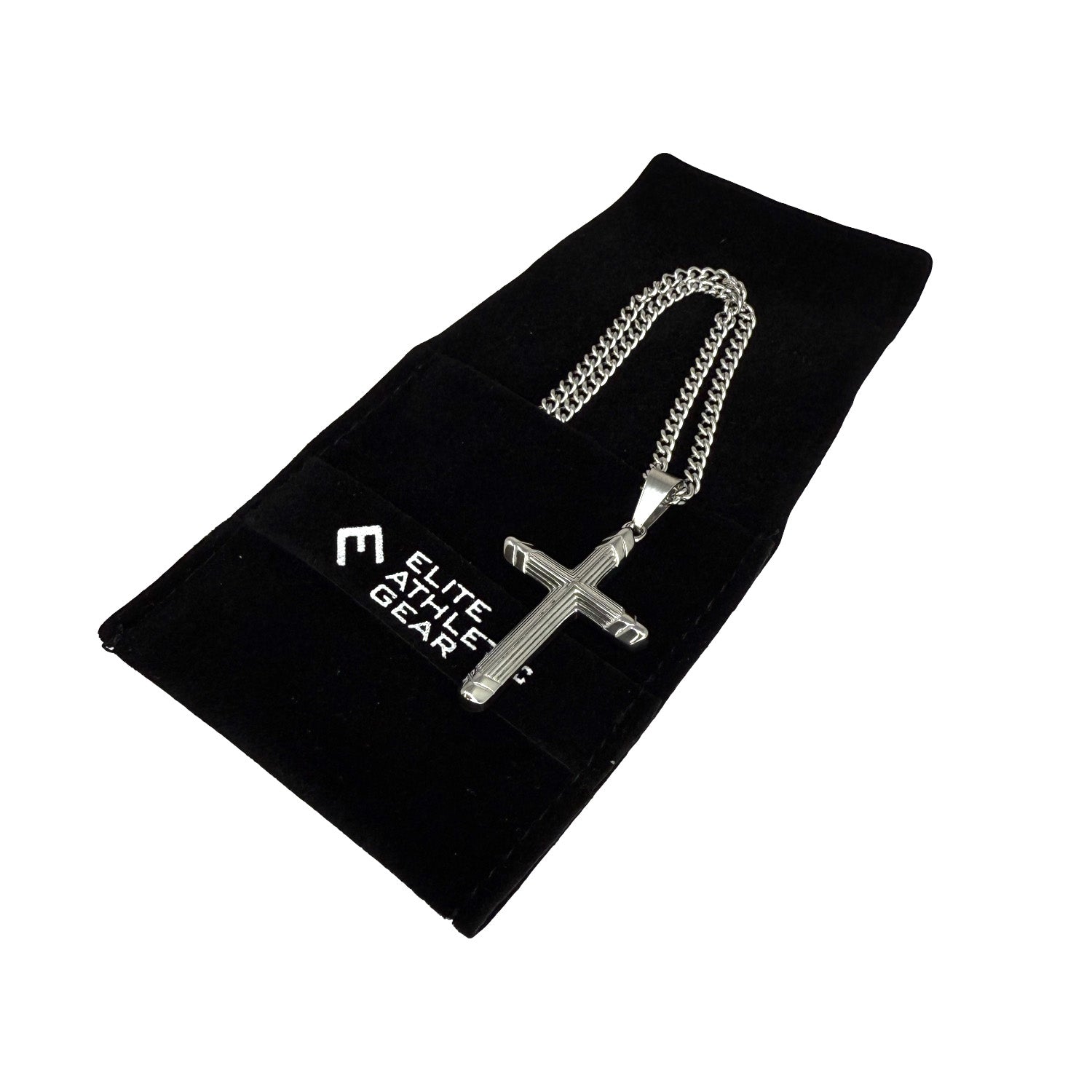 Valor Cross Pendant Necklace - Stainless Steel