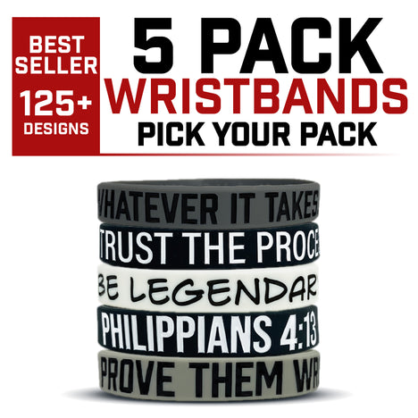 5 FOR $20 WRISTBANDS