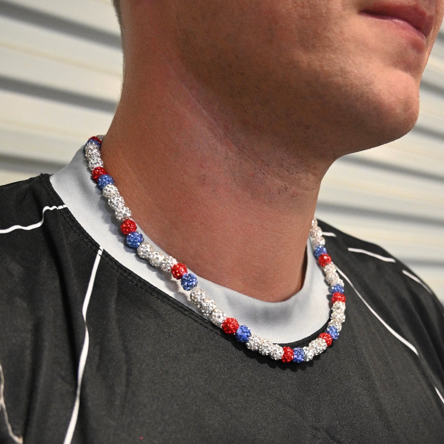 Old Glory Bead Necklace