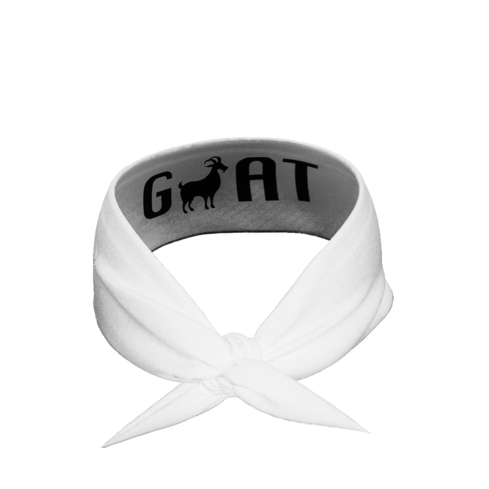 GOAT Tie Headband (White)