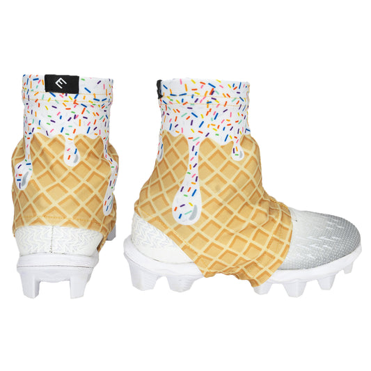 White Ice Cream Cleat Covers