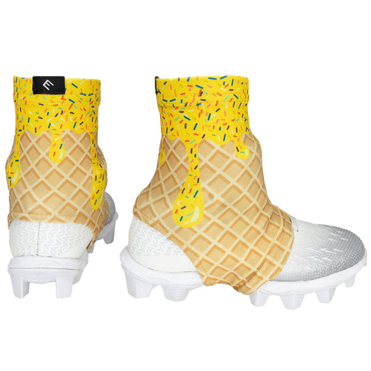 Yellow Ice Cream Cleat Covers