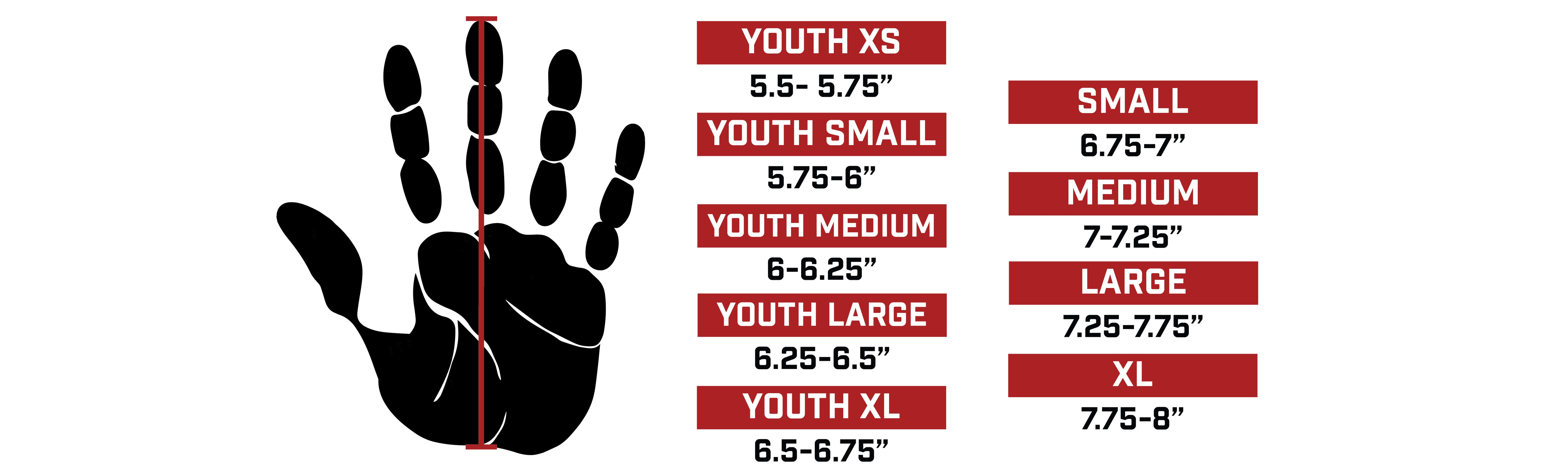 FIND YOUR BATTING GLOVE SIZE
