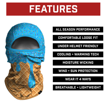 Blue Ice Cream Balaclava Mask (Shiesty)