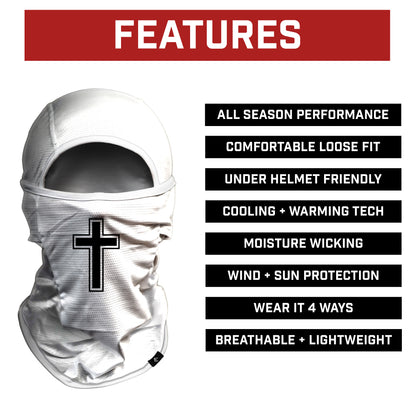 Faith Cross White Balaclava Mask (Shiesty)