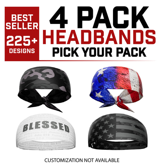 4 Pack Headbands | Pick Your Pack