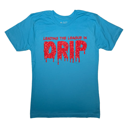 Leading The League T-Shirt - Blue / Pink