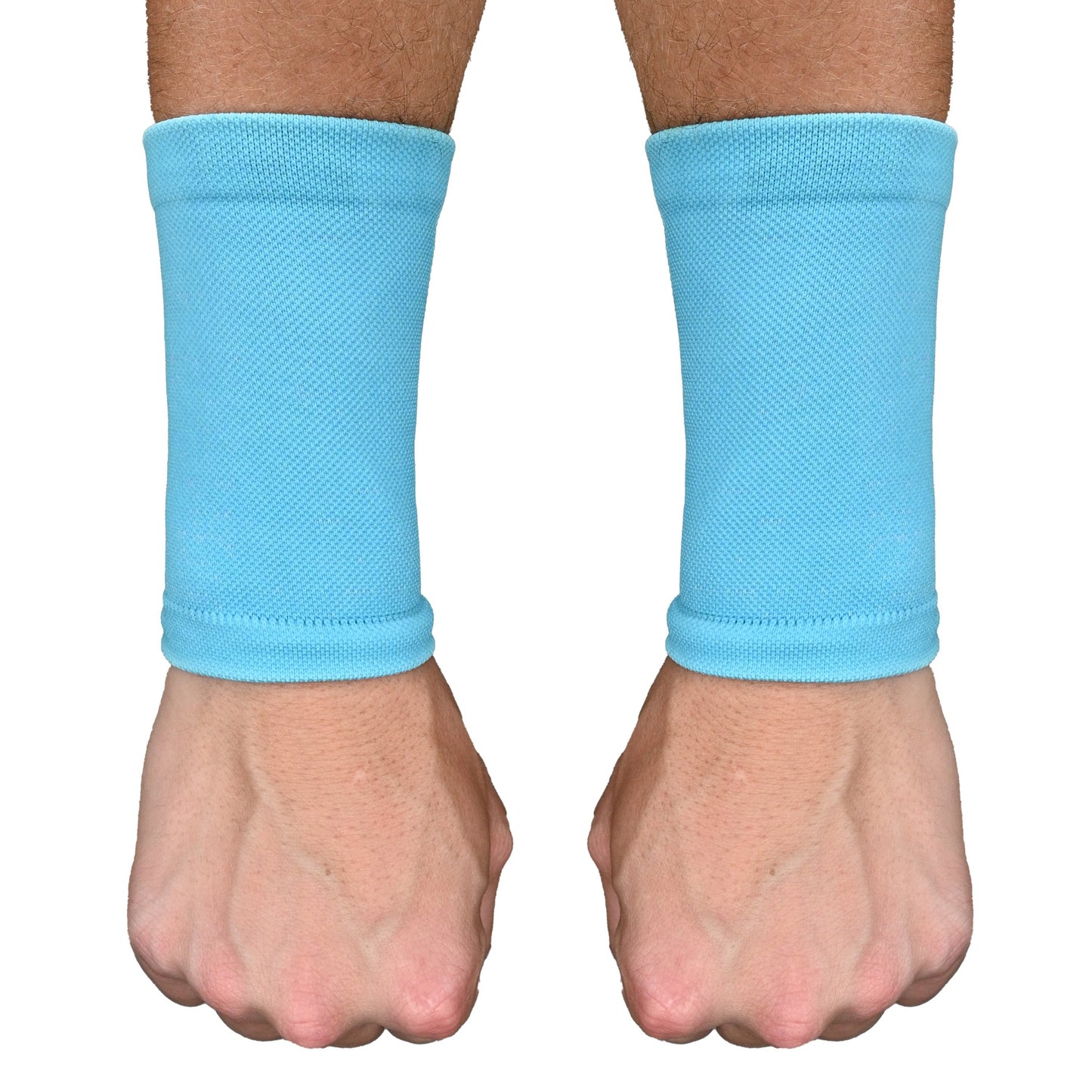 Light Blue Wrist Support Sleeves