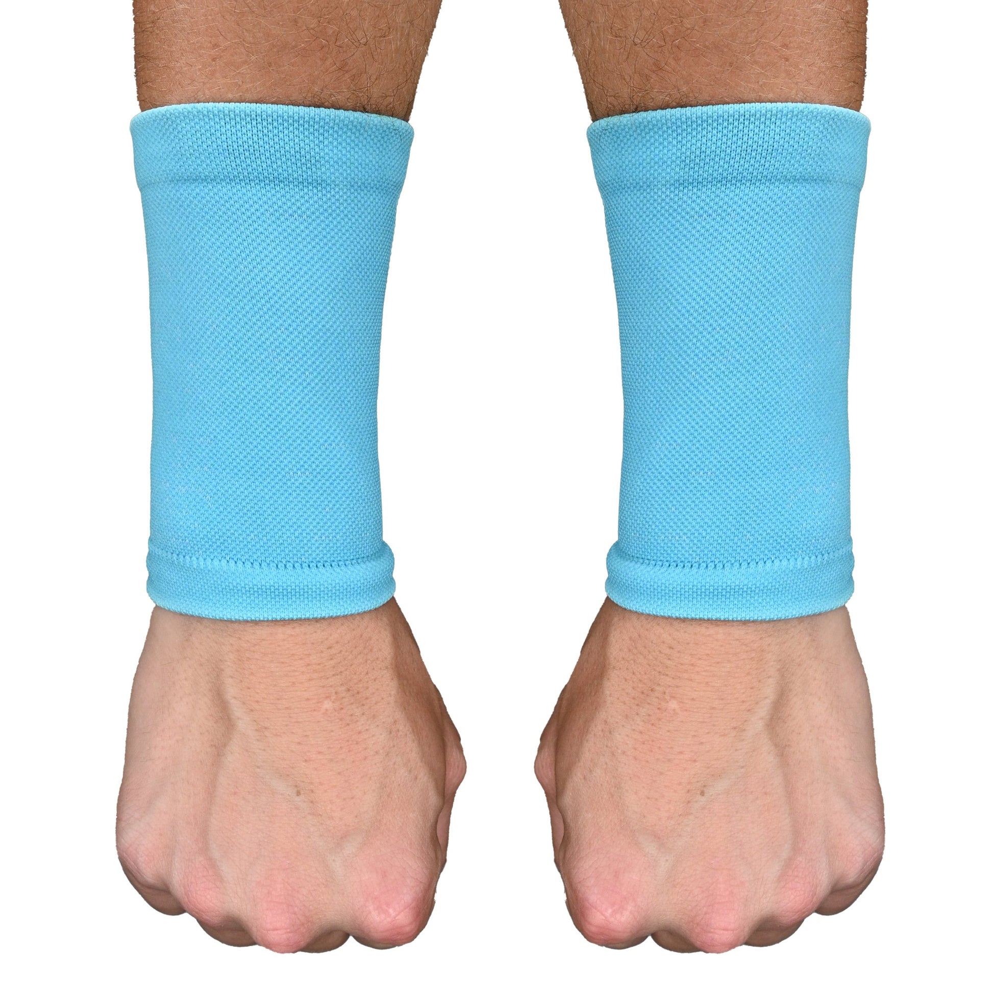 Light Blue Wrist Support Sleeves