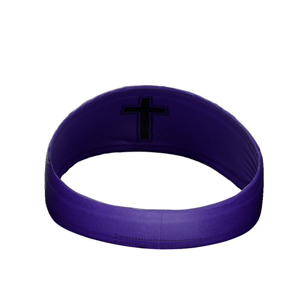 Faith Cross Purple Headband