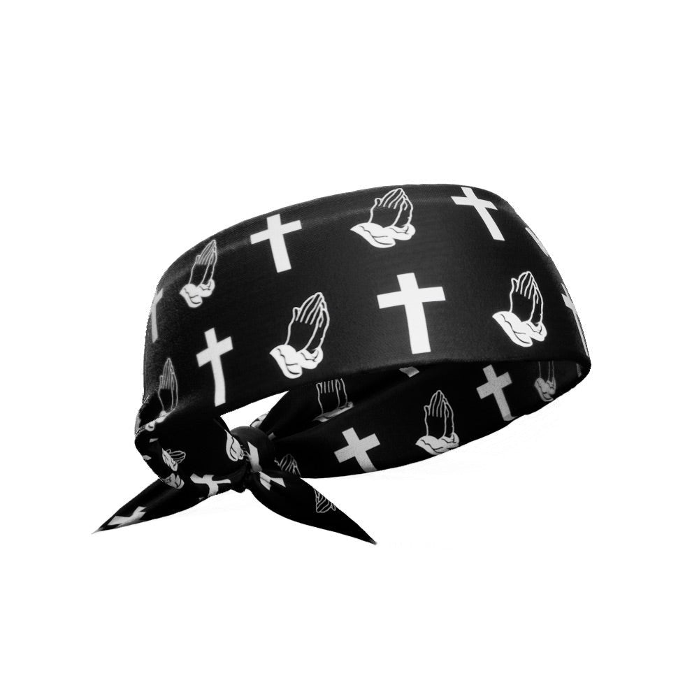 Praying Crosses Tie Headband