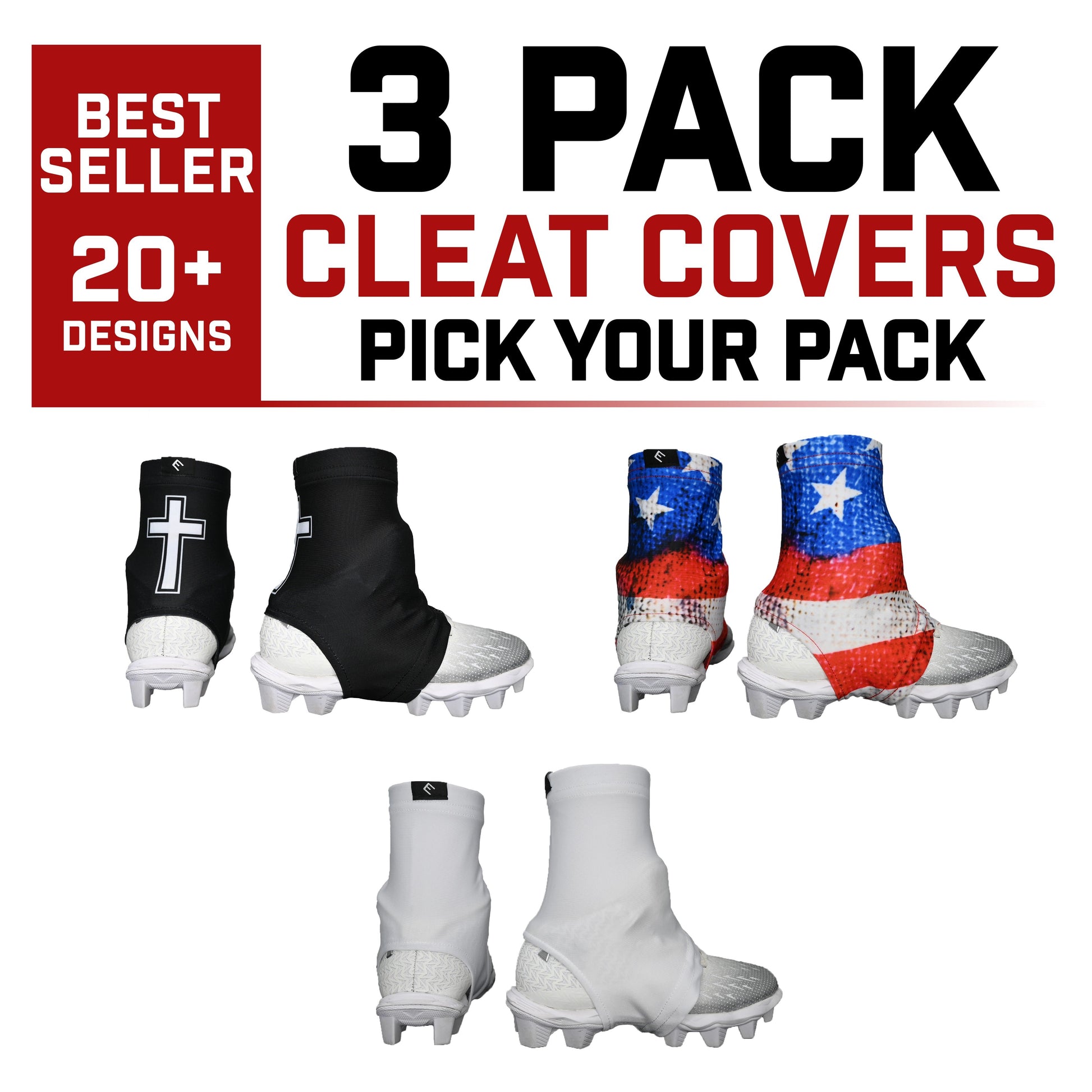 3 Pack Cleat Covers | Pick Your Pack