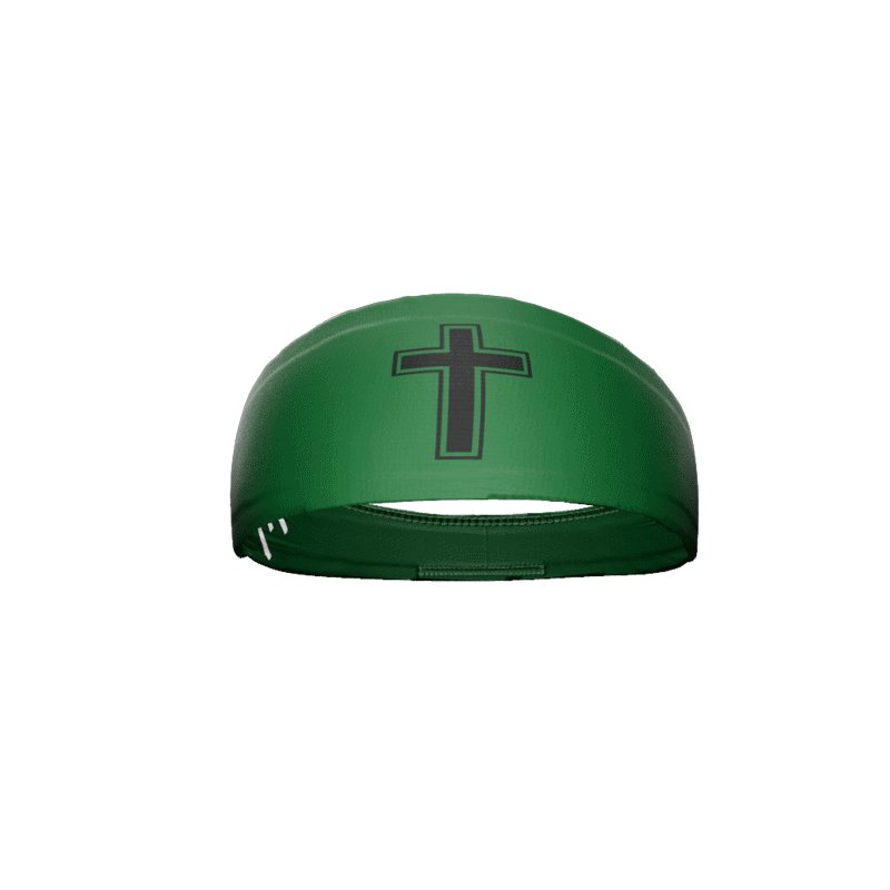 Faith Cross Green Headband