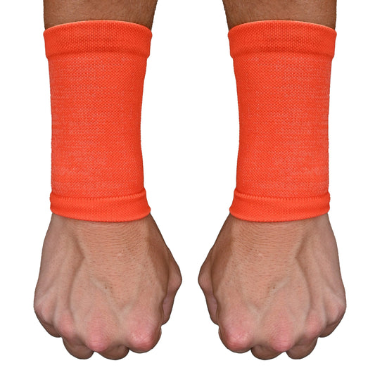 Orange Wrist Support Sleeves