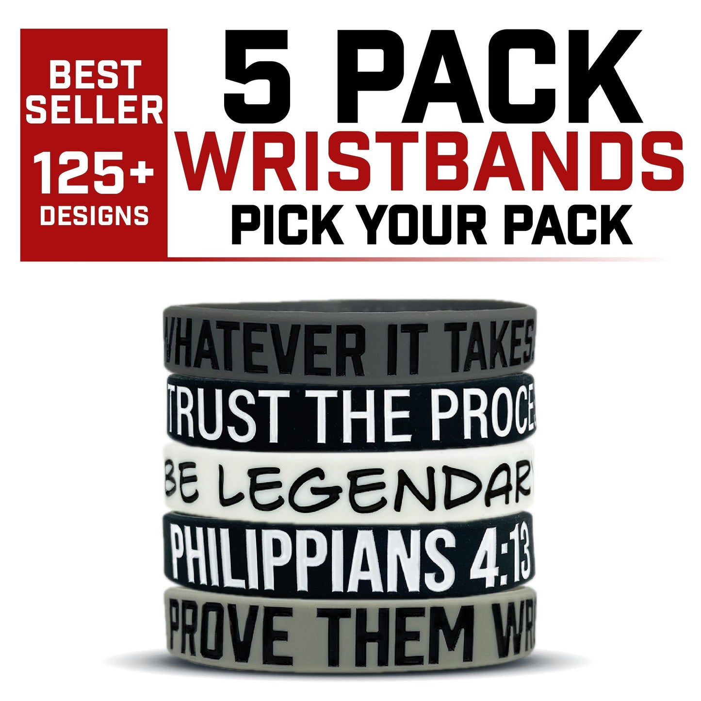 5 Pack Wristbands | Pick Your Pack