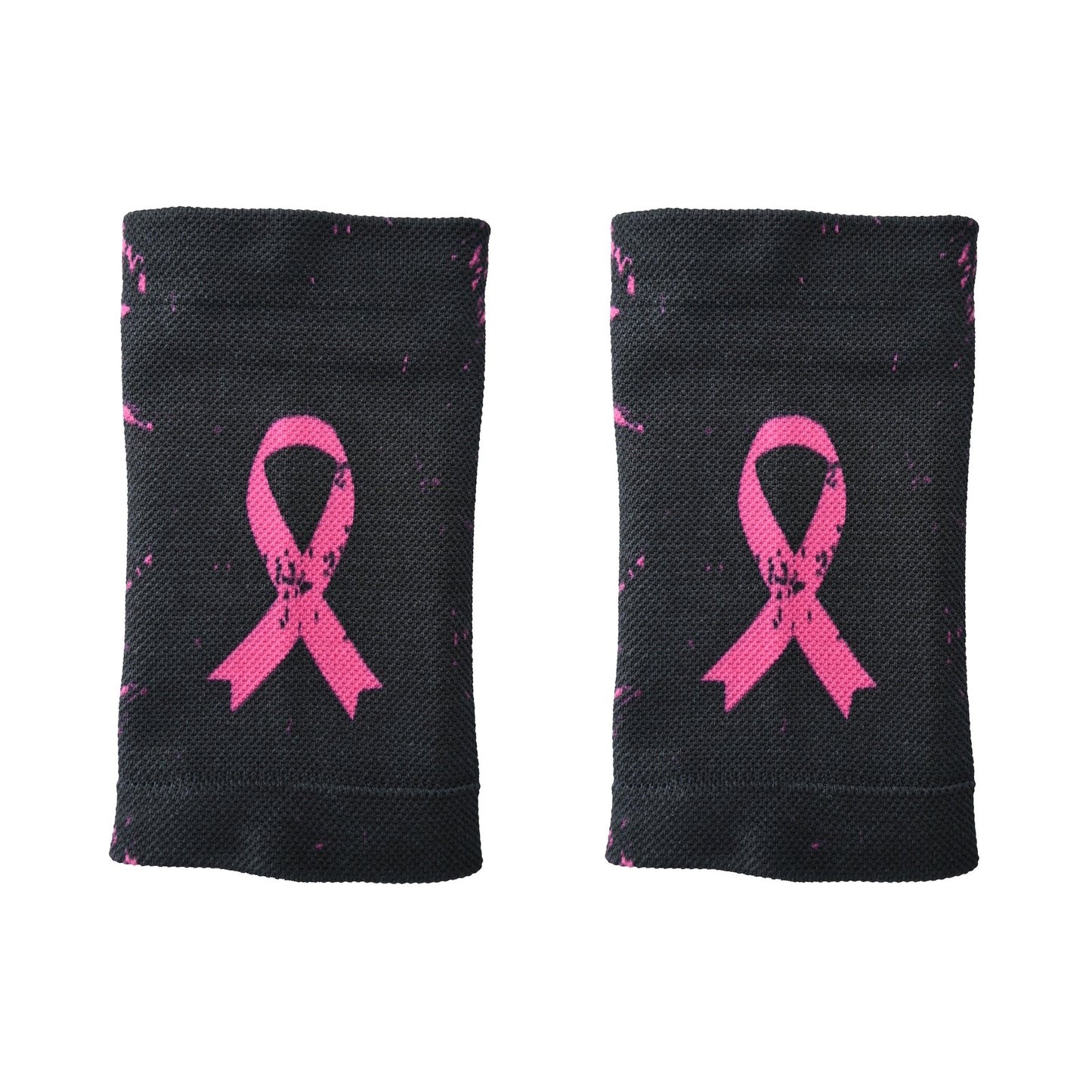 Pink Splattered Breast Cancer Wrist Support Sleeves