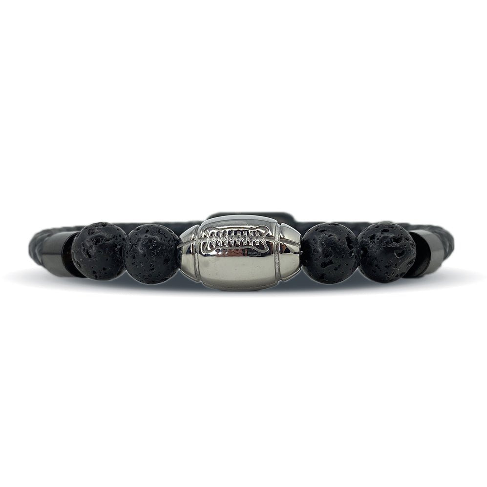 Football Leather Bracelet