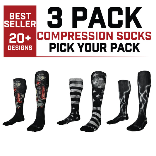 3 Pack Compression Socks | Pick Your Pack