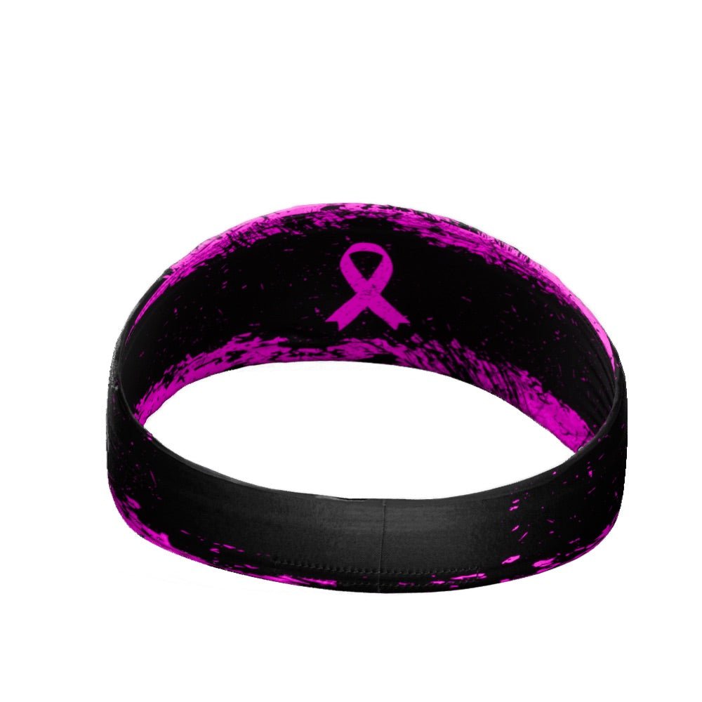 Pink Splattered Breast Cancer Headband