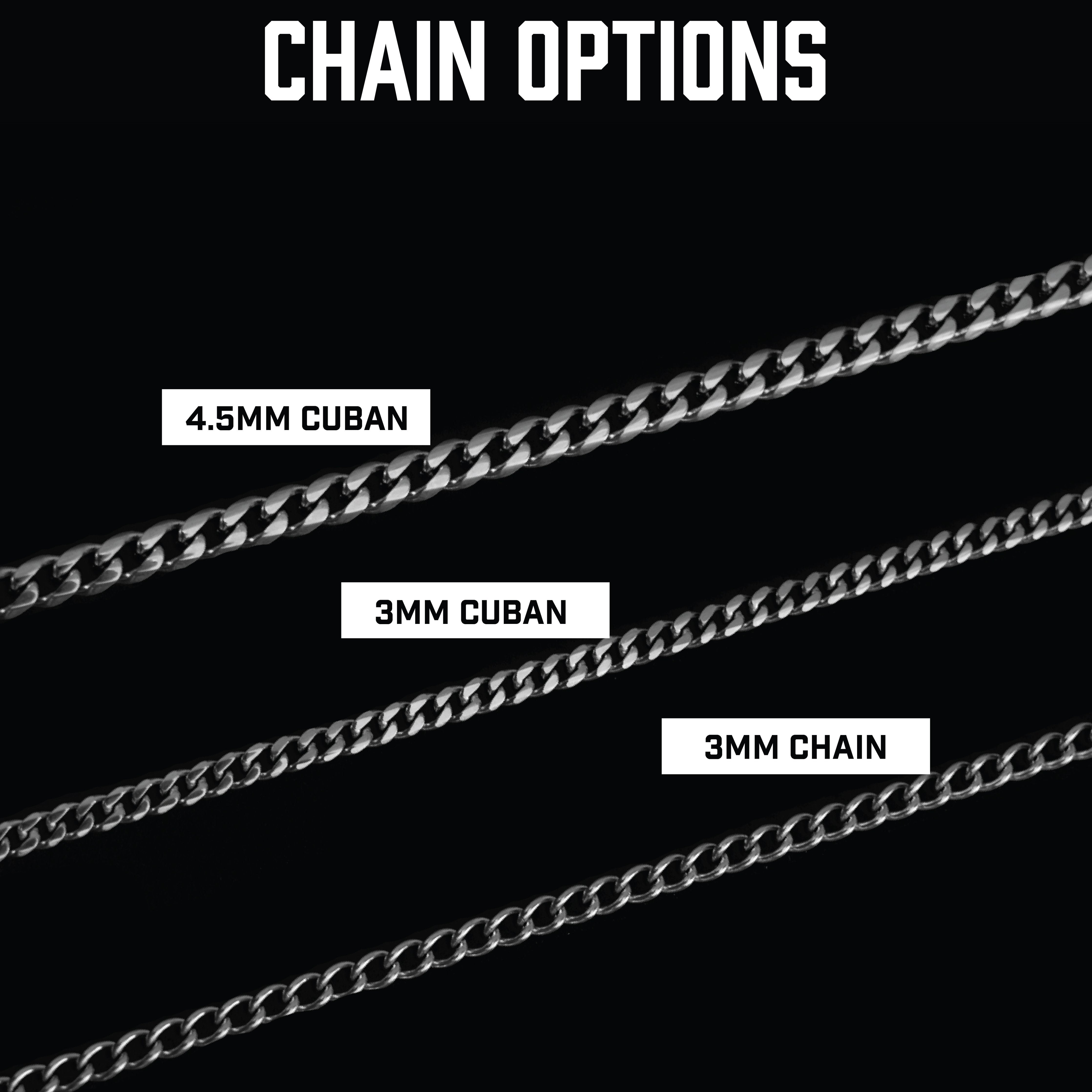 Custom Number Pendant Necklace - Stainless Steel