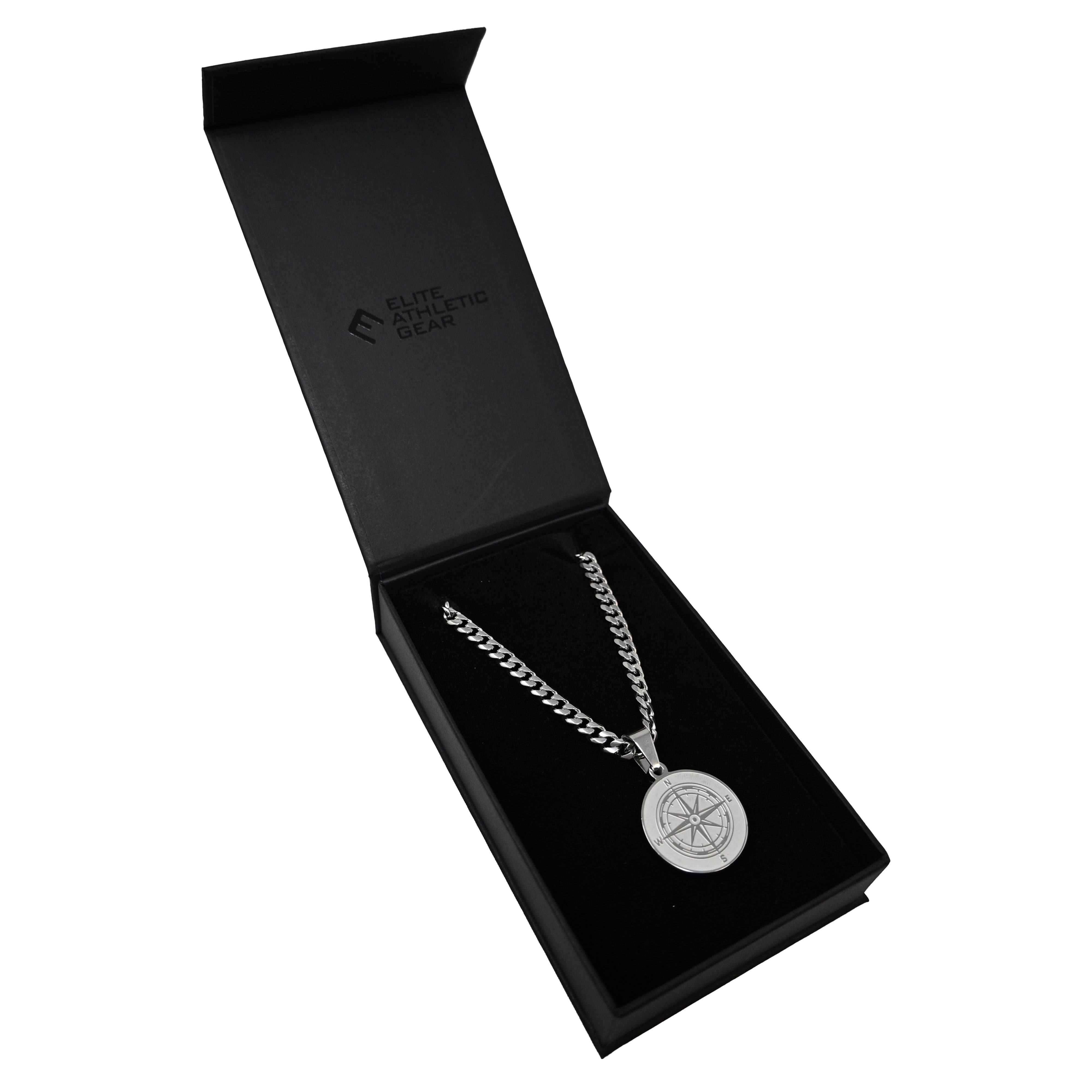 Pro Compass Pendant Necklace - Stainless Steel