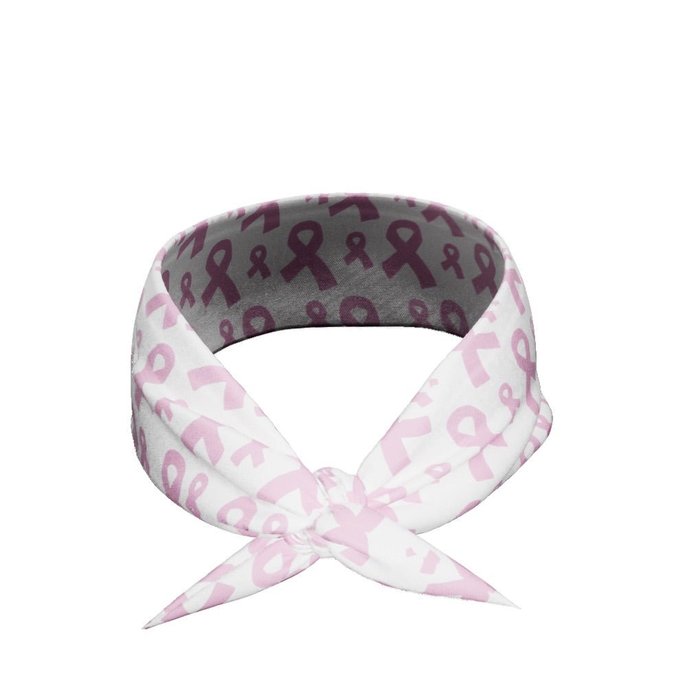 Breast Cancer Ribbons Tie Headband