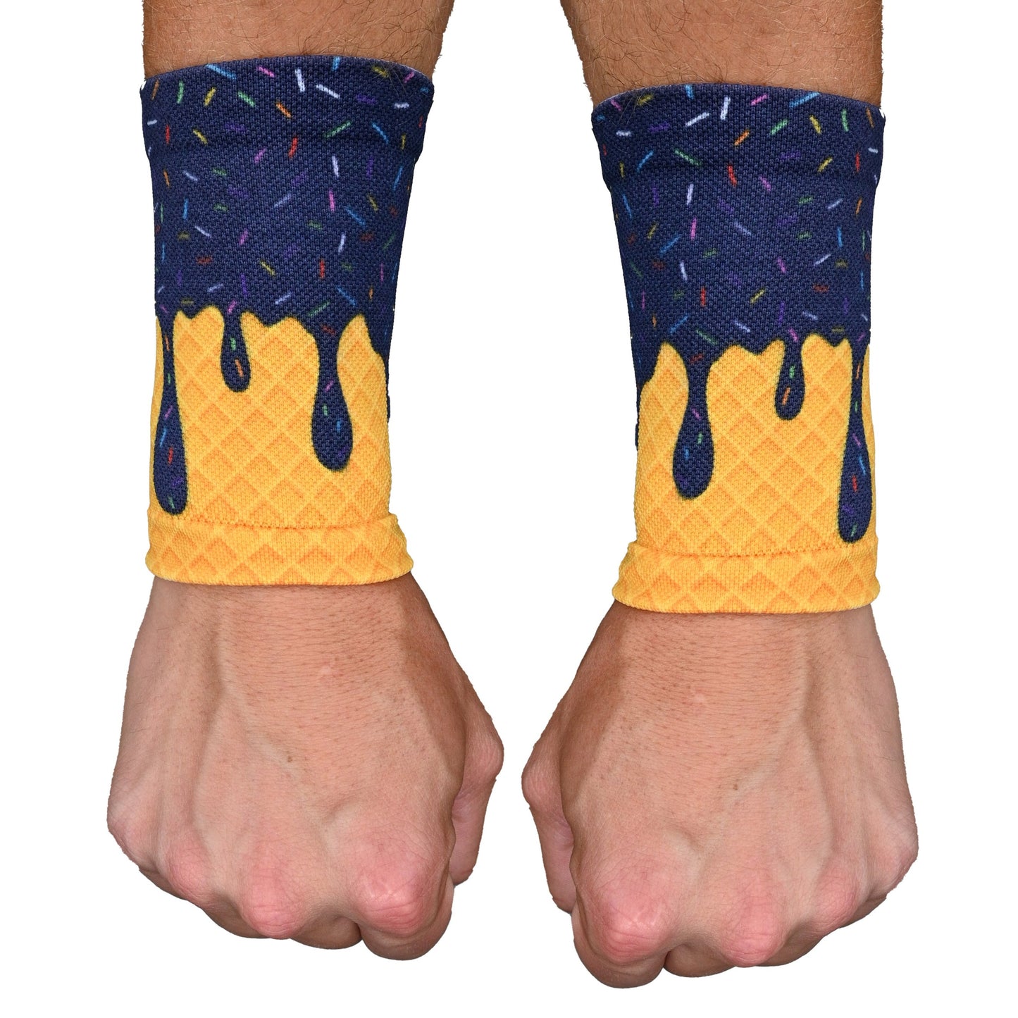 Navy Ice Cream Wrist Support Sleeves