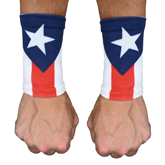 Puerto Rico Flag Wrist Support Sleeves