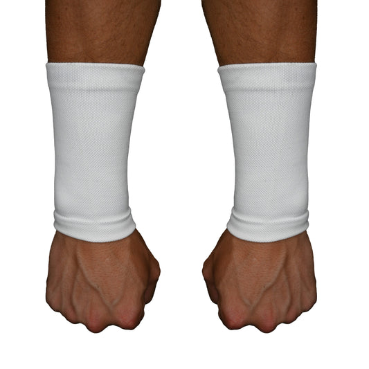 White Wrist Support Sleeves