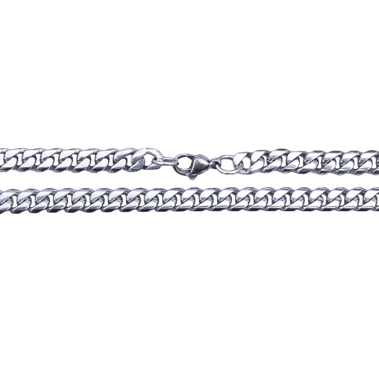 6mm Cuban Link Chain Necklace - Stainless Steel