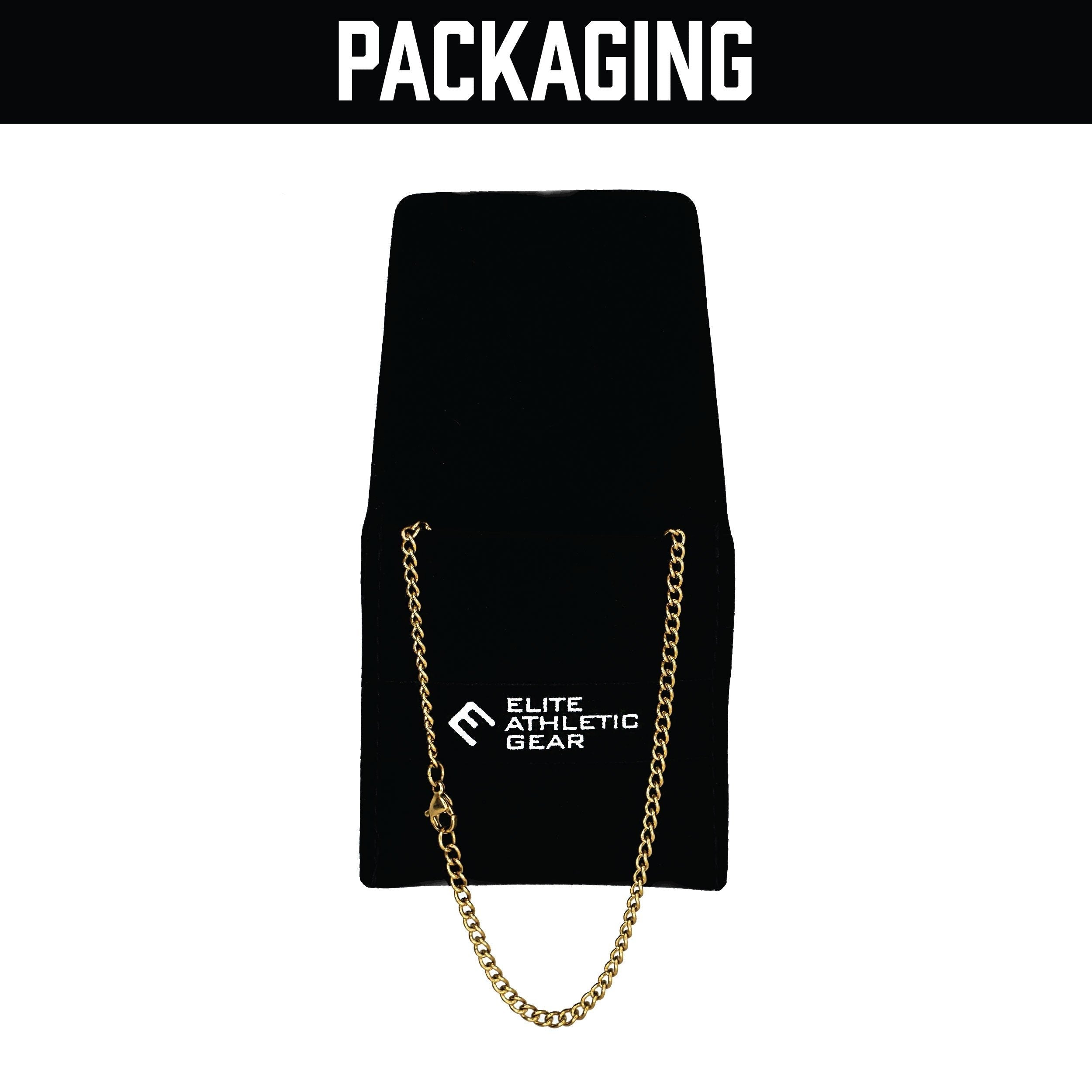 Pickleball Cross Pendant Necklace - 14K Gold Plated Stainless Steel