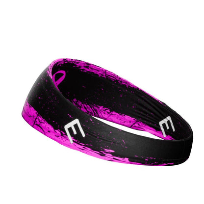 Pink Splattered Breast Cancer Headband