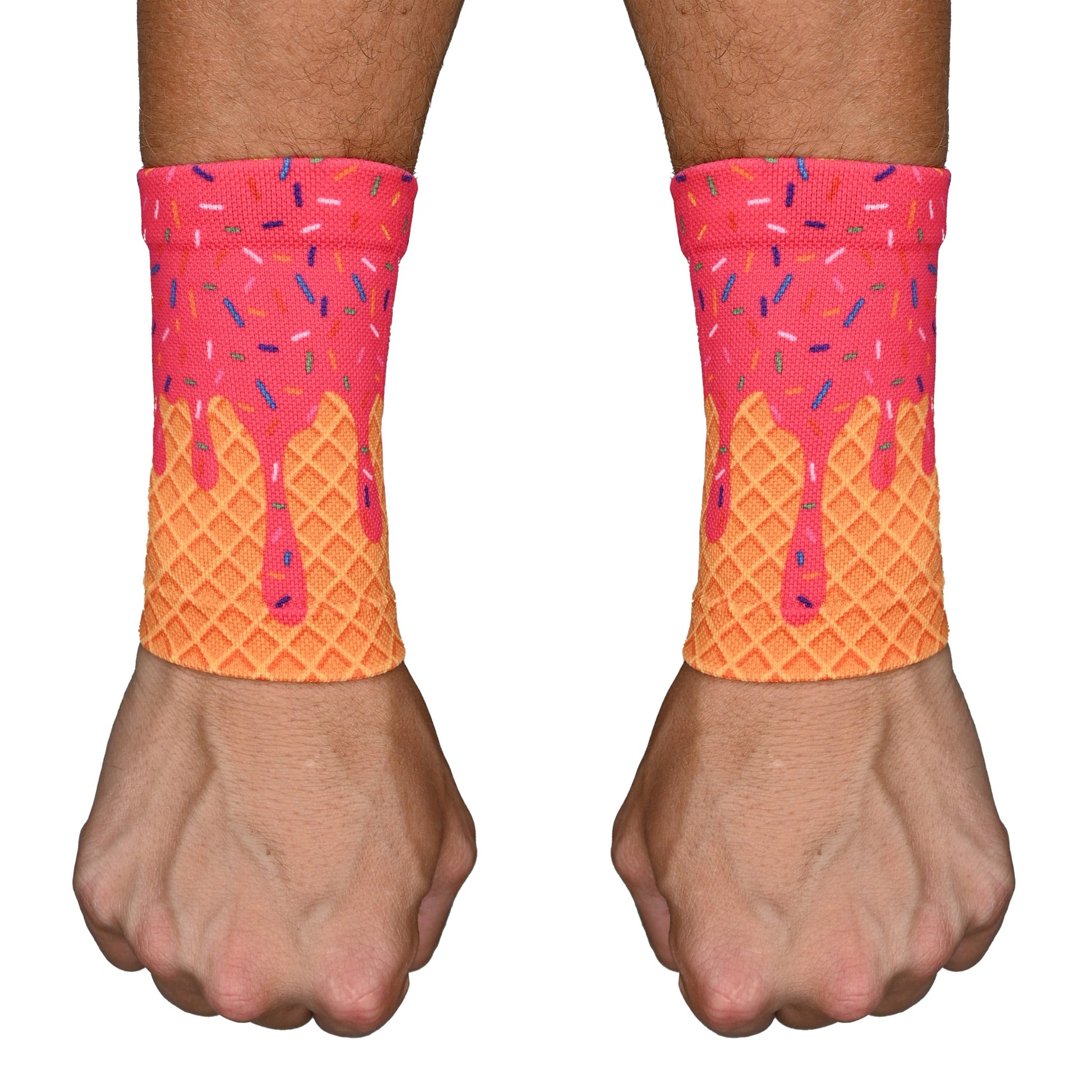 Pink Ice Cream Wrist Support Sleeves