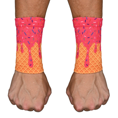 Pink Ice Cream Wrist Support Sleeves