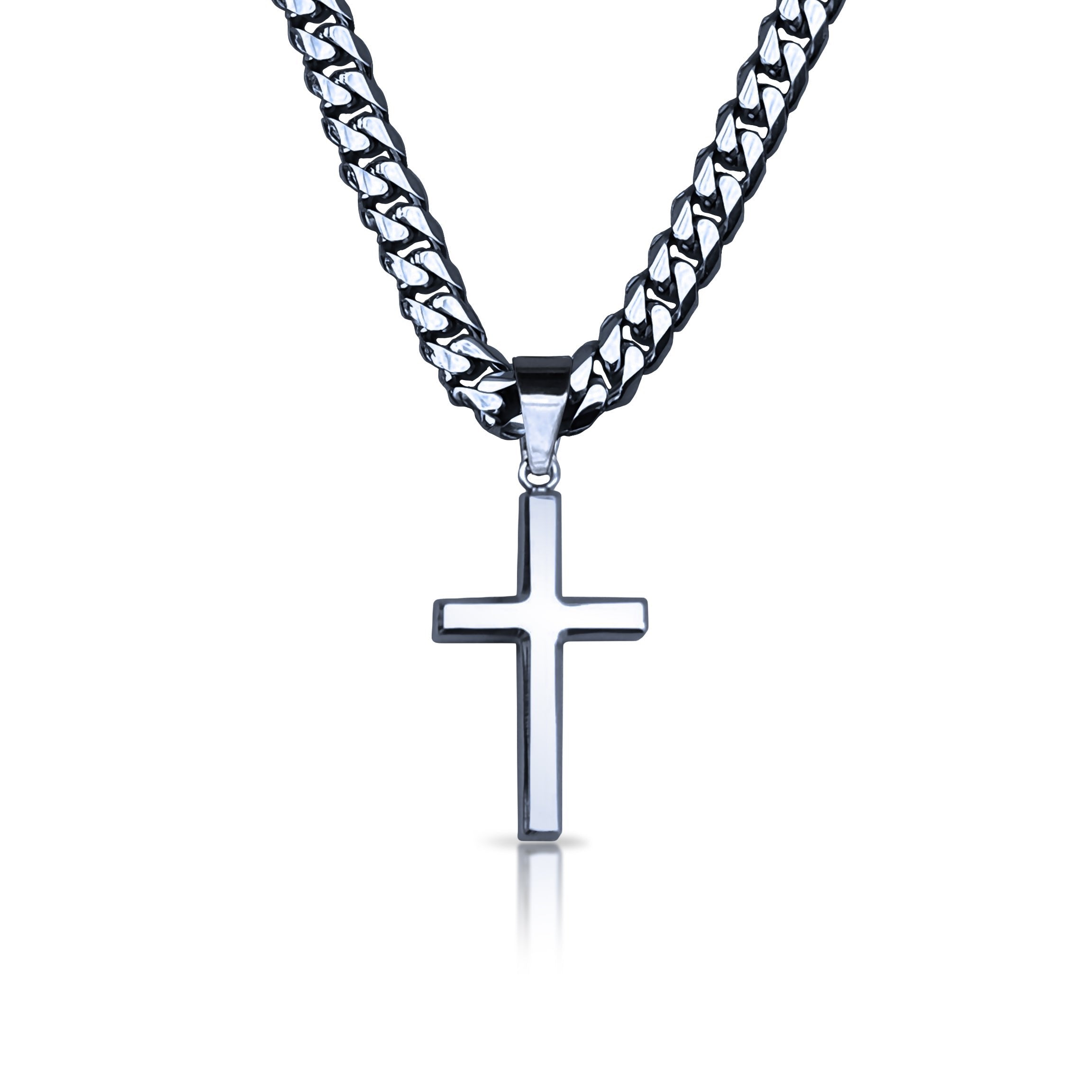 Pro Cross Pendant Necklace - Stainless Steel