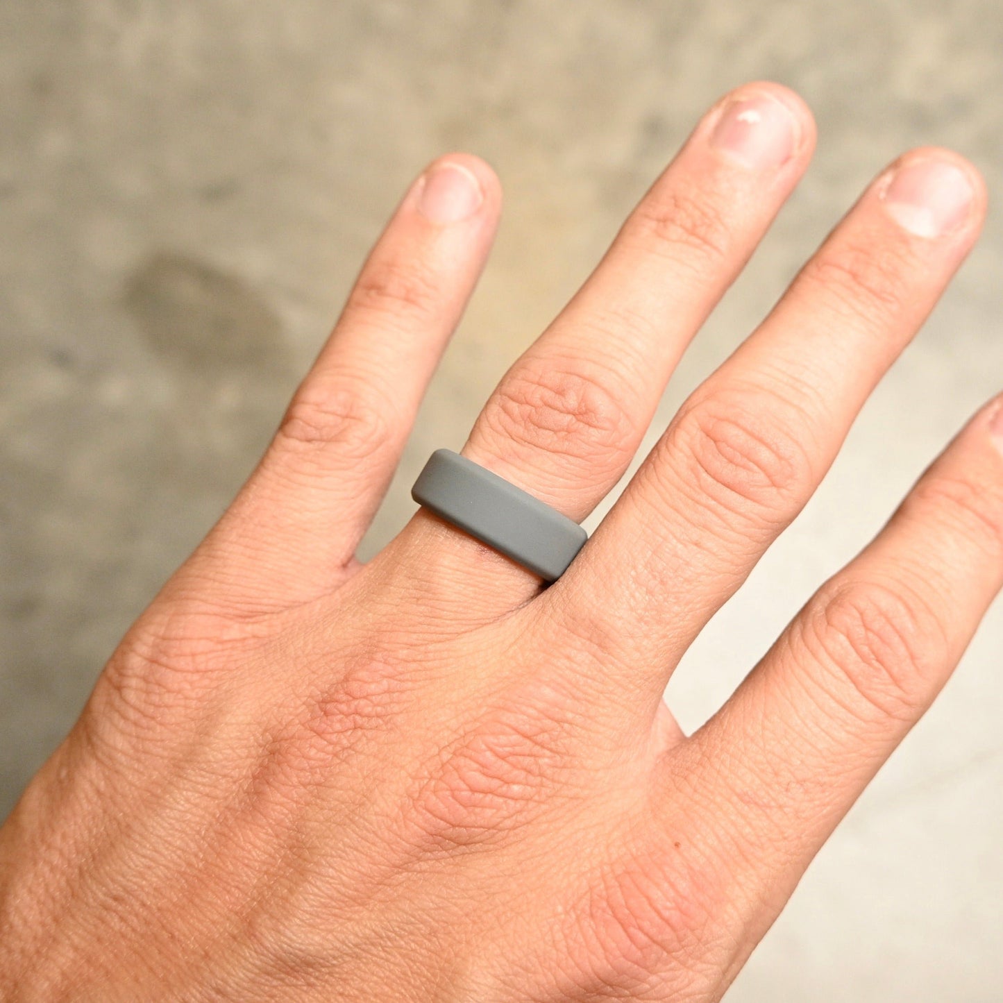 Grey Silicone Ring