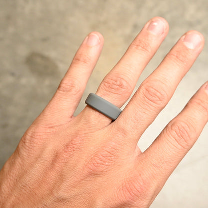 Grey Silicone Ring