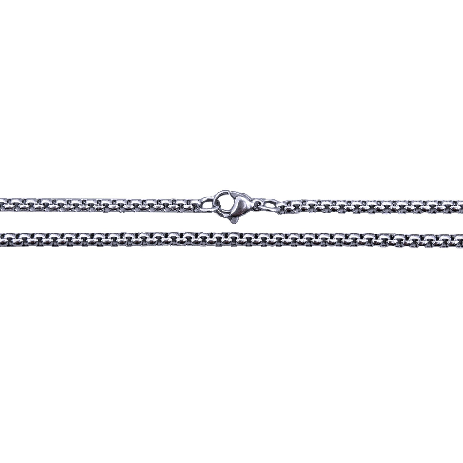 Box Chain Necklace - Stainless Steel