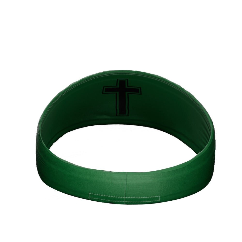 Faith Cross Green Headband