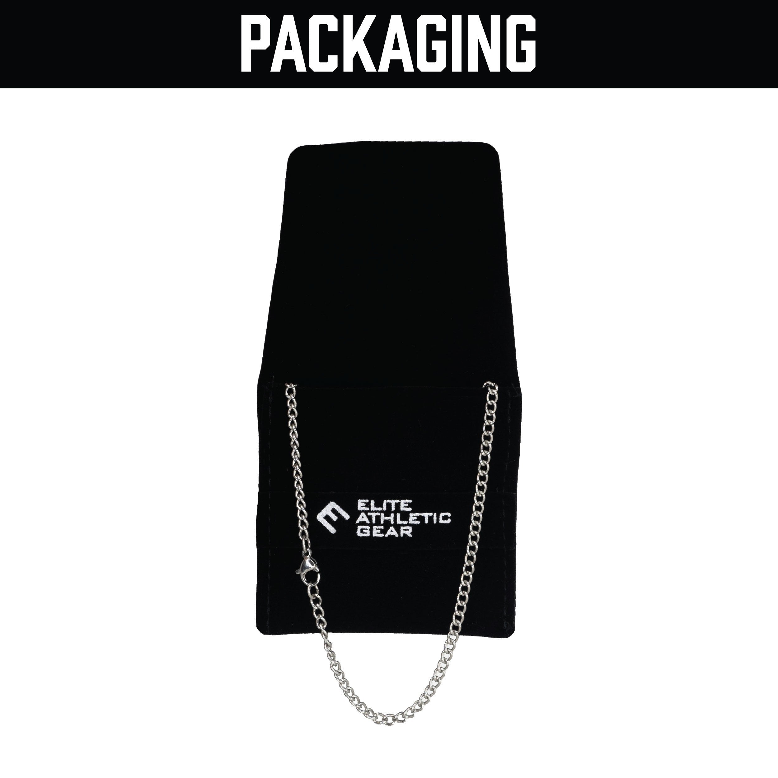 Home Plate Pendant Necklace - Stainless Steel