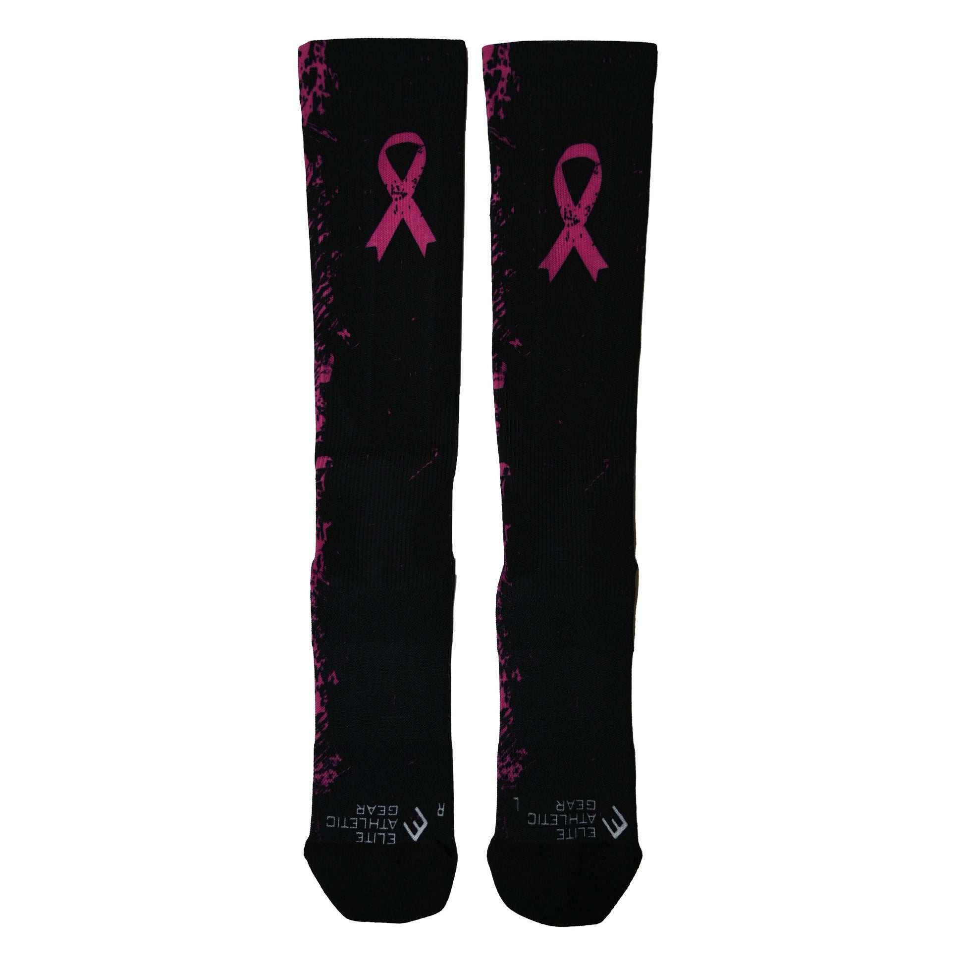 Pink Splattered Breast Cancer Compression Socks (20-30mmHg)