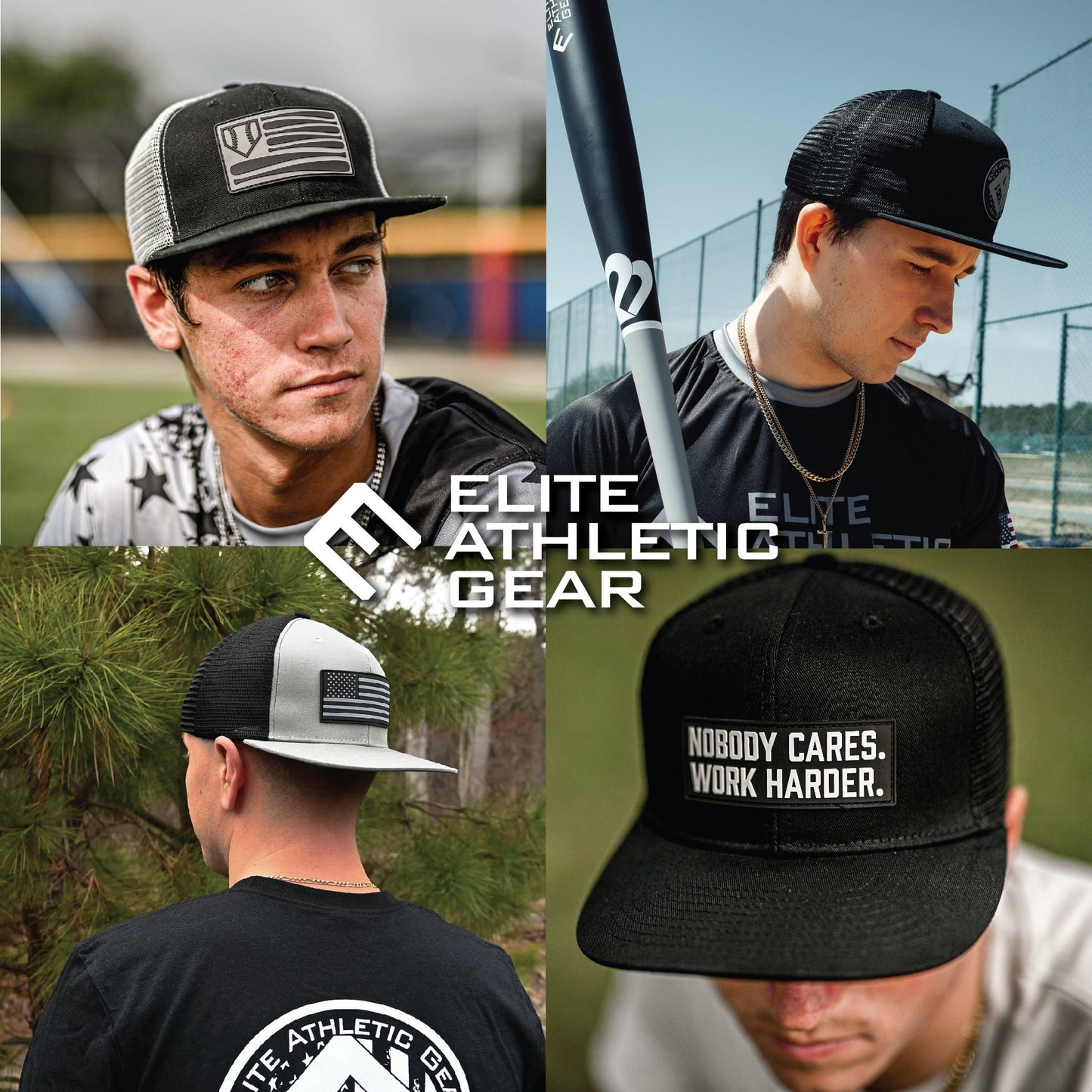 Faith Cross Black Trucker Hat