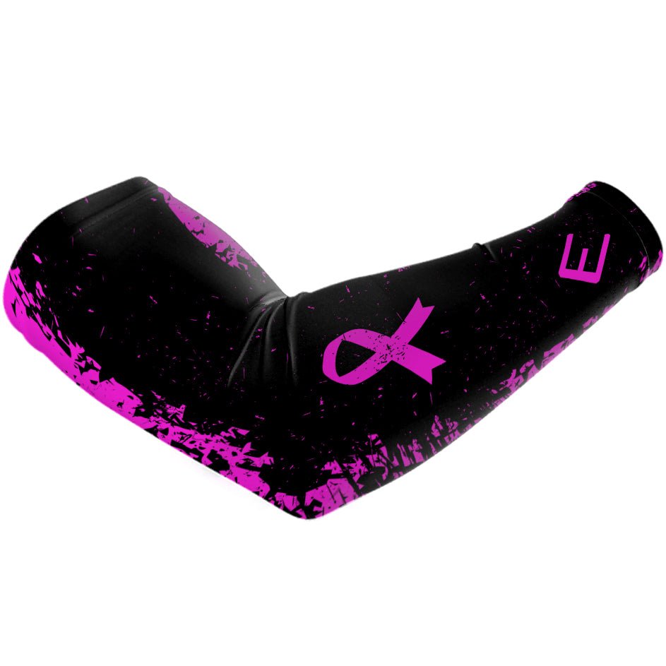 Pink Splattered Breast Cancer Arm Sleeve