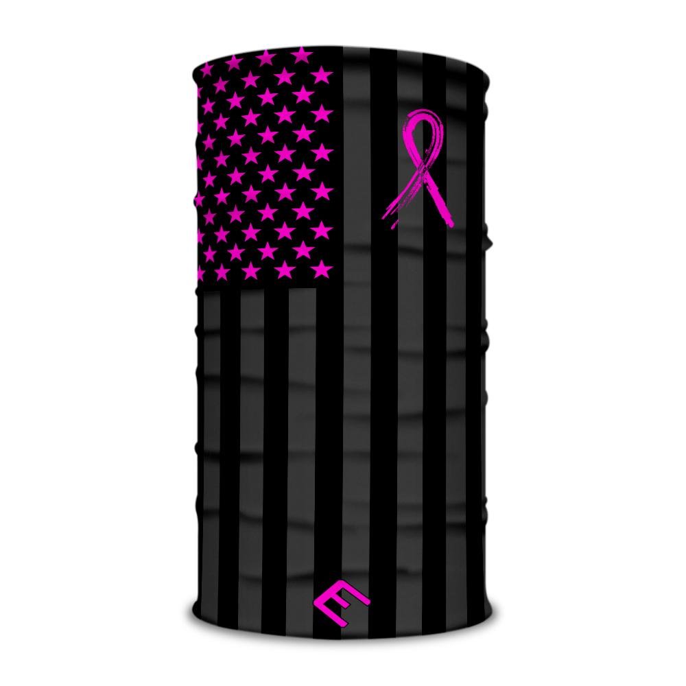 Shadow USA Flag - Breast Cancer Awareness Multi-Use Face Bandana