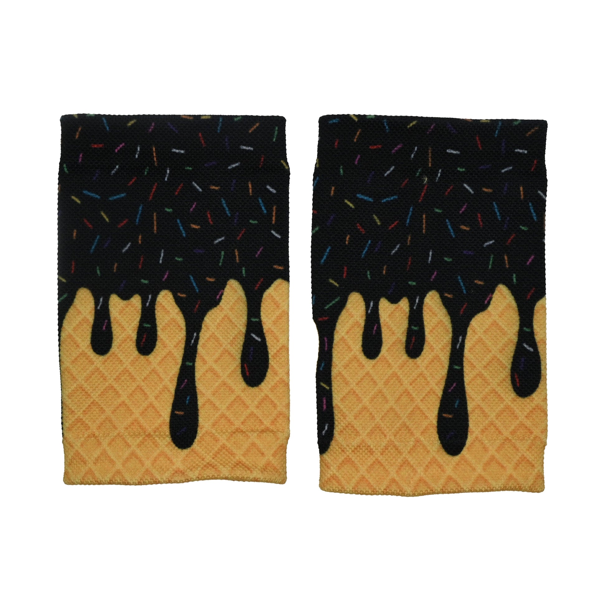 Black Ice Cream Wrist Support Sleeves