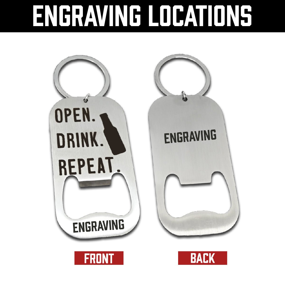 Open. Drink. Repeat. Bottle Opener