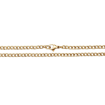 Chain Necklace - 14K Gold Plated Stainless Steel