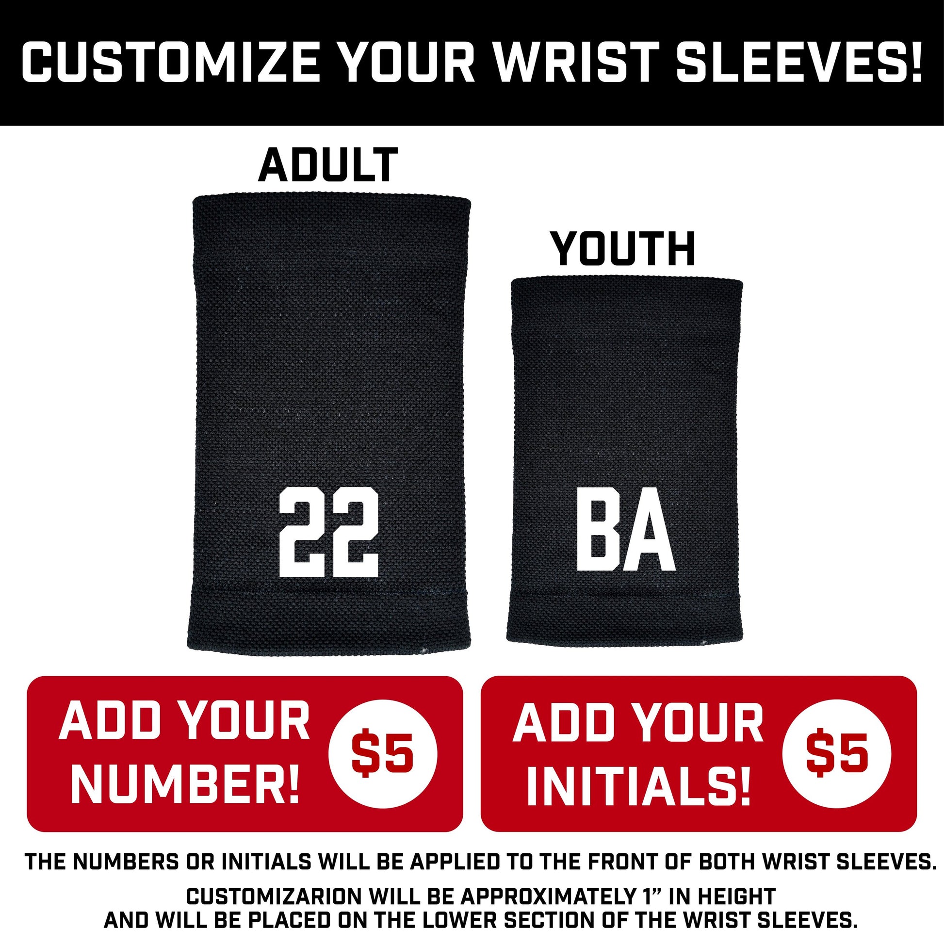 Black Ice Cream Wrist Support Sleeves