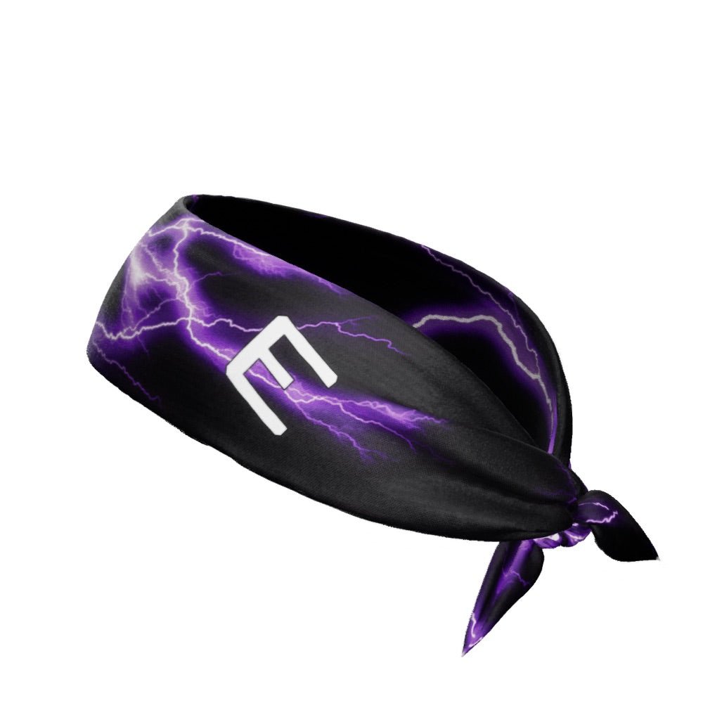 Purple Lightning Tie Headband